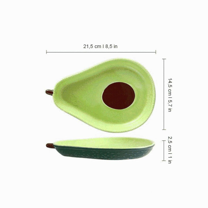 Vielfältiges Avocado Keramik Geschirr: Unterschiedliche Schüsseln & Platten, grünes Design für jede Mahlzeit.