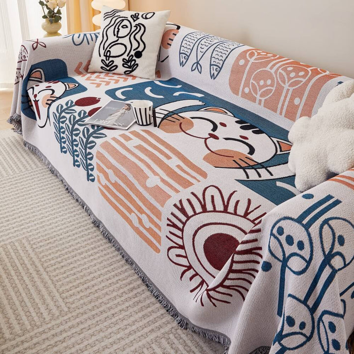 Stilvoller Böhmischer Sofabezug bringt frischen Wind und Boho-Stil in Ihr Wohnzimmer.