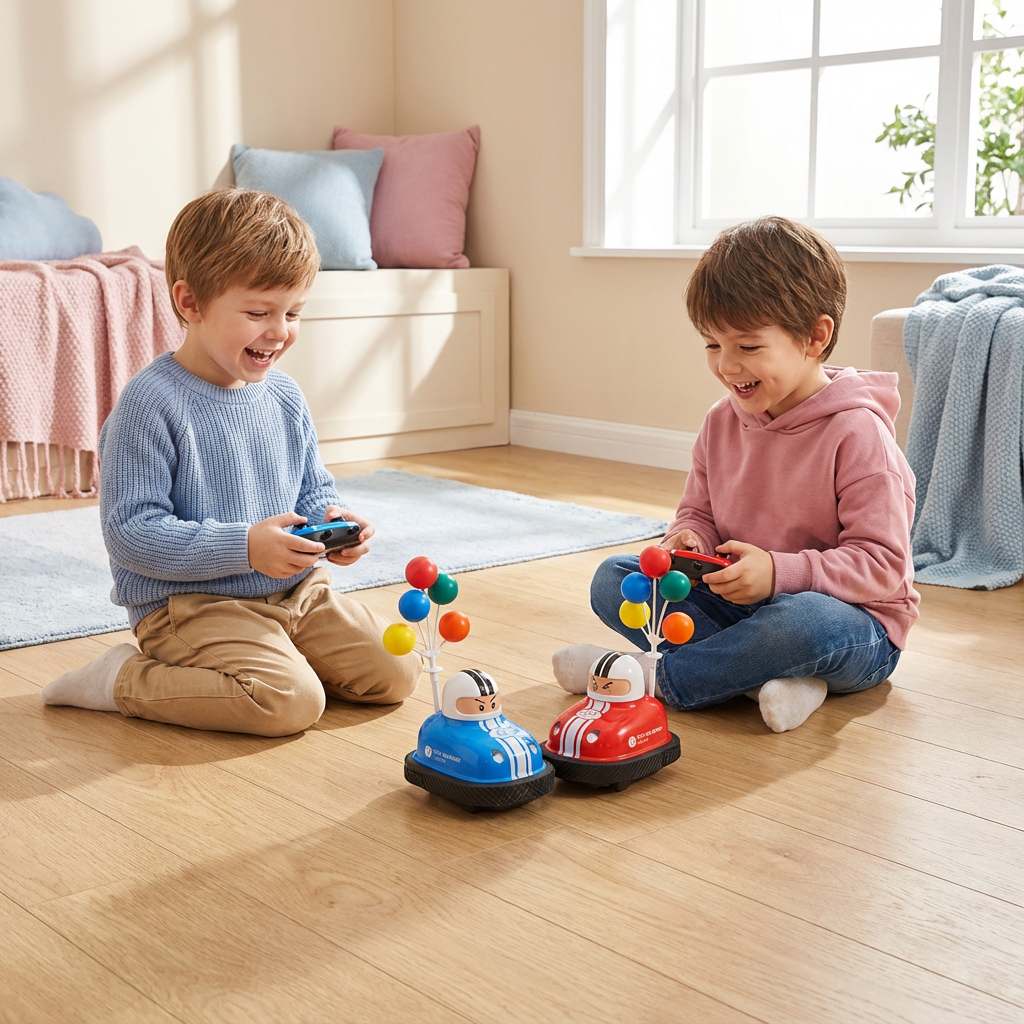 Actiongeladenes Autoscooter Spielauto mit Schleuderfunktion für Kinder, bietet interaktiven Spielspaß.