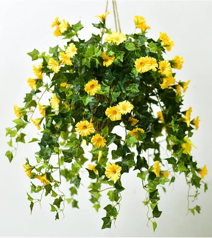 Elegante 90cm Kunst-Winde, UV-beständig, perfekte Balkonpflanze für eine grüne Oase.