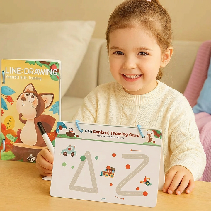 Optimales Übungsbuch für Vorschulkinder: Verbessert Stiftkontrolle, Schreibfertigkeit und Motorik.