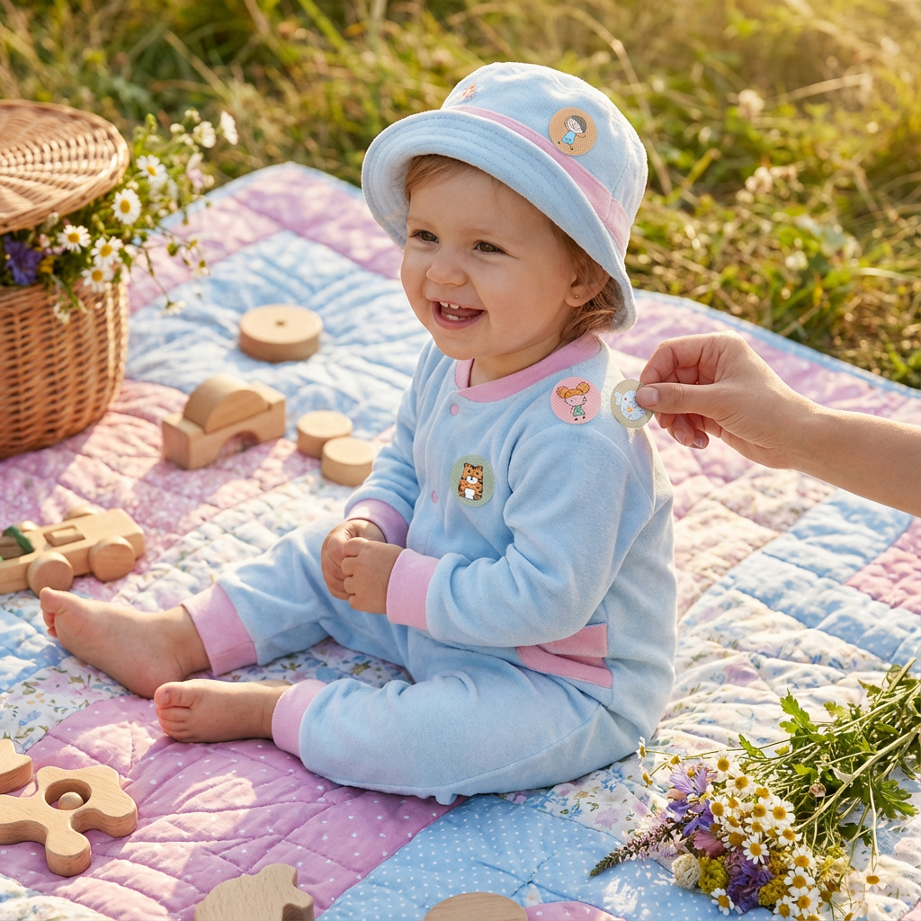100er Pack natürliche Mückenschutz-Aufkleber für Kinder & Babys. Sicherer, pflanzlicher Insektenschutz.