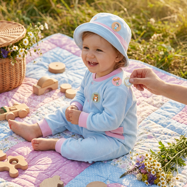 100er Pack natürliche Mückenschutz-Aufkleber für Kinder & Babys. Sicherer, pflanzlicher Insektenschutz.