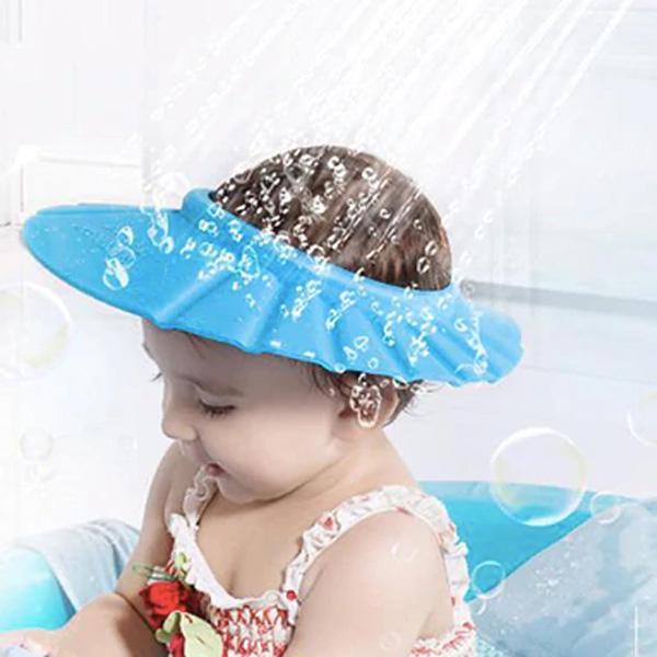 Einstellbare Baby-Duschhaube aus weichem EVA-Schaum, idealer Shampoo Schutz & Ohrenschutz für Säuglinge.