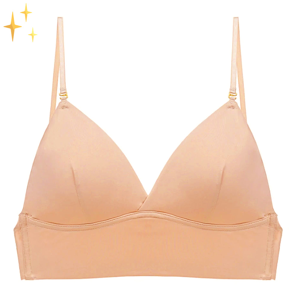 Glatter Damen Tiefer Rücken BH, unsichtbar unter engen Sommerkleidern, bietet idealen Halt und Form.