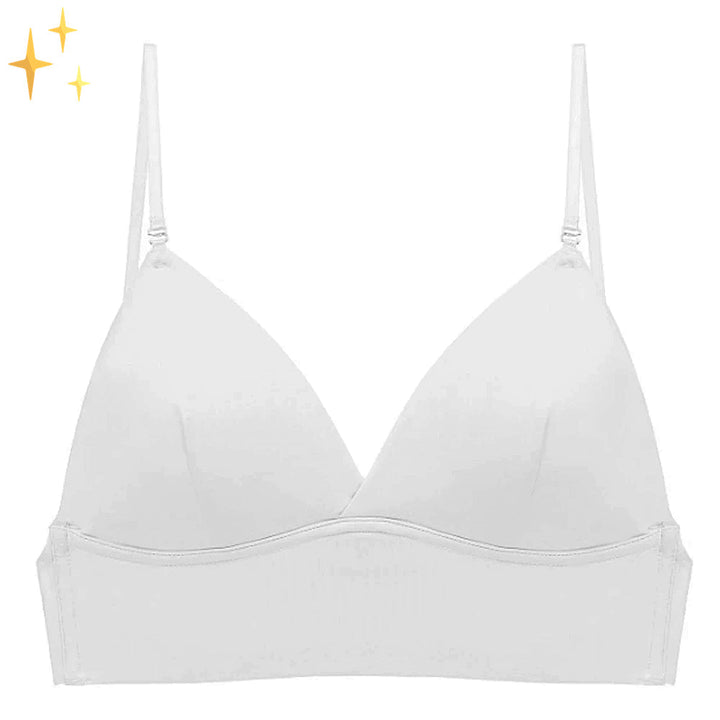 Rückenfreier Damen Komfort BH mit tiefem Rückenausschnitt, ideal für besondere Anlässe und leichte Stoffe.