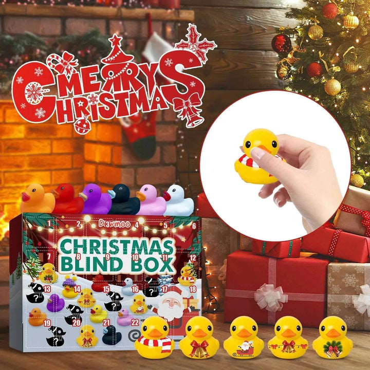 Adventskalender für Kinder 2024 mit 24 Überraschungs-Badeentchen. Tägliche Freude bis Weihnachten.