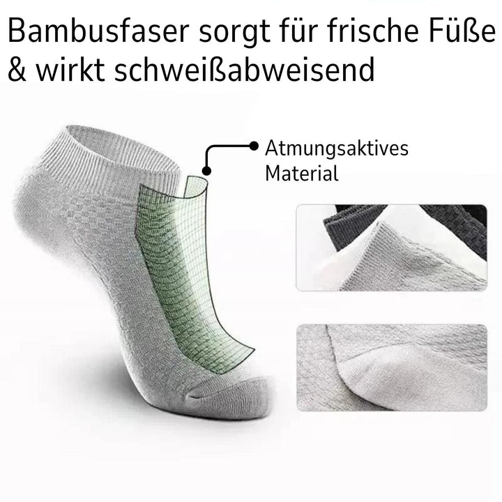 Ganzjährige Komfort-Kurzsocken. Temperaturausgleichend & geruchsneutral, perfekt als Alltags- & Sportsocken.