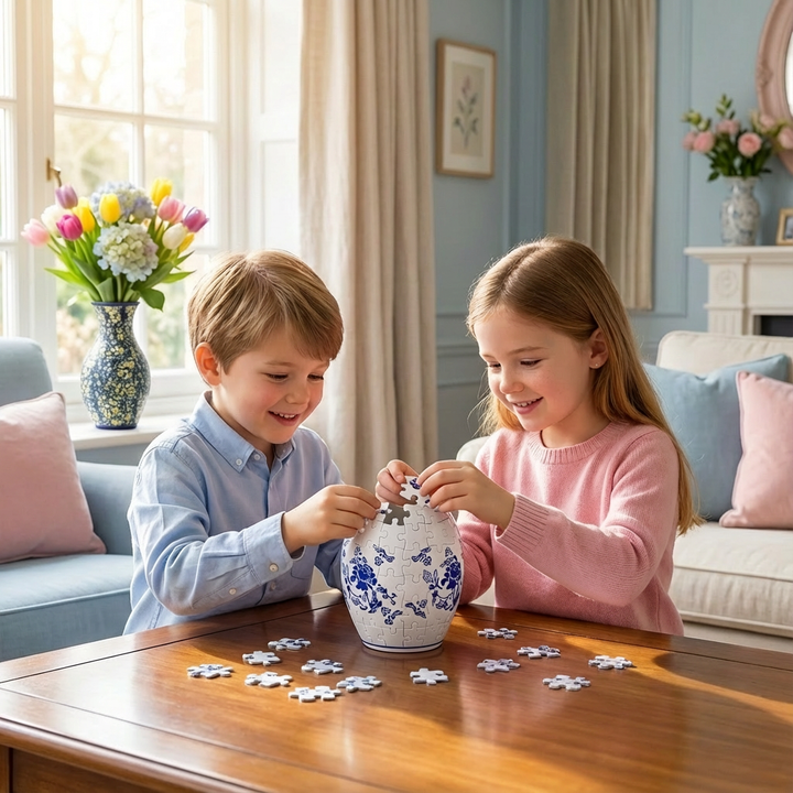 DIY Bastelset 3D Puzzle Vase für Erwachsene, kreativer Dekospaß für Zuhause, ideal als einzigartiges Wohnaccessoire.