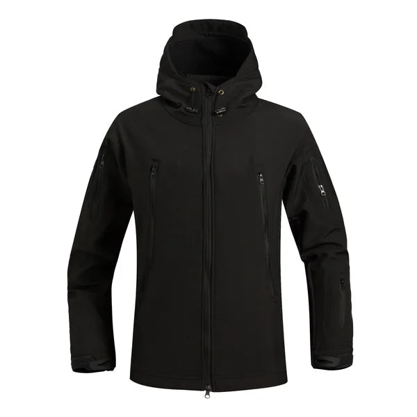 Herren Softshell Outdoor Jacke, ideal als Herbst- und Winterjacke. Komfortabel und schützend bei Wind und Regen.