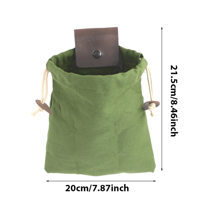 Geräumige, faltbare Outdoor-Gürteltasche aus Canvas für sichere Aufbewahrung auf Wanderung & Reisen.