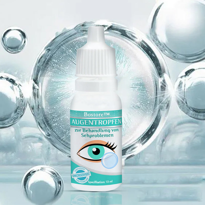 Erfrischende Augentropfen lindern trockene & gereizte Augen, für klare Sicht im Alltag.