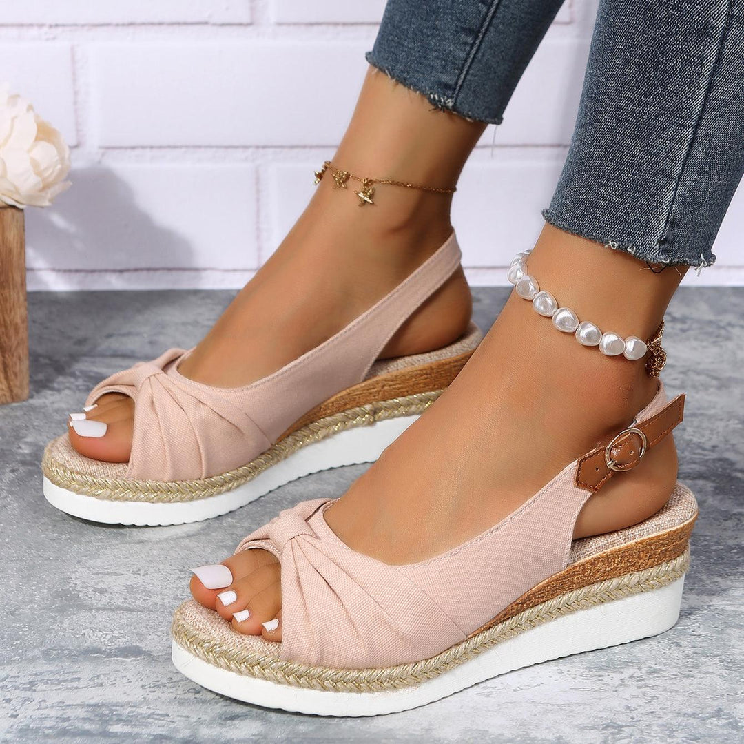 Vielseitige Damen Keilsandalen, bequeme Plateausandalen für entspannte Sommertage.