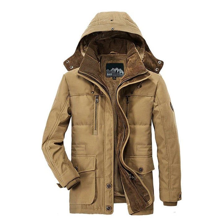 Warme Herren Winter Outdoorjacke im Parka-Stil, ideal für Komfort in der kalten Jahreszeit.