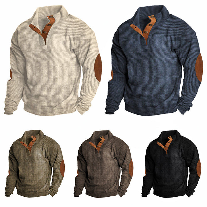 Warmer, stilvoller Herren Outdoor-Pullover für Winter & Freizeitabenteuer. Bietet Komfort & Stil.