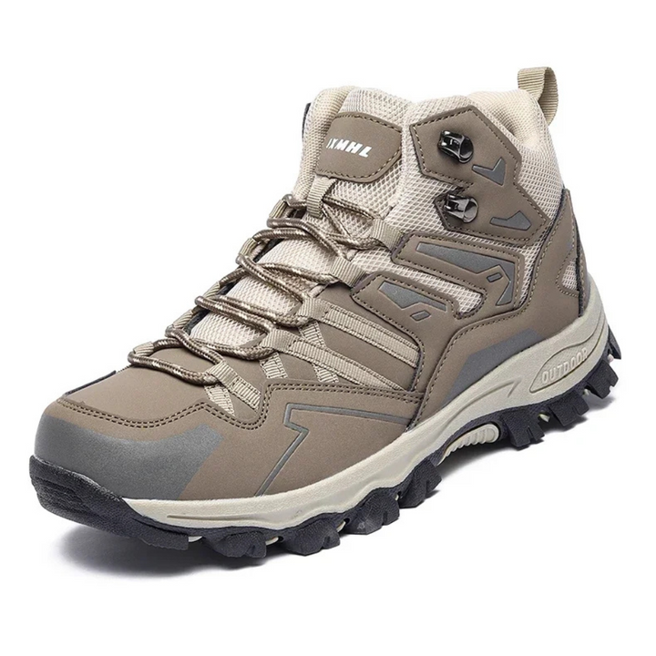 Unisex-Wanderschuhe meistern einen schlammigen Pfad, wasserdicht & robust für Herren & Damen.