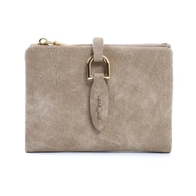 Elegante kurze Damen Geldbörsen in Matt: Schwarz, Blau, Rosa. Vintage Clutches mit Druckknopfverschluss.