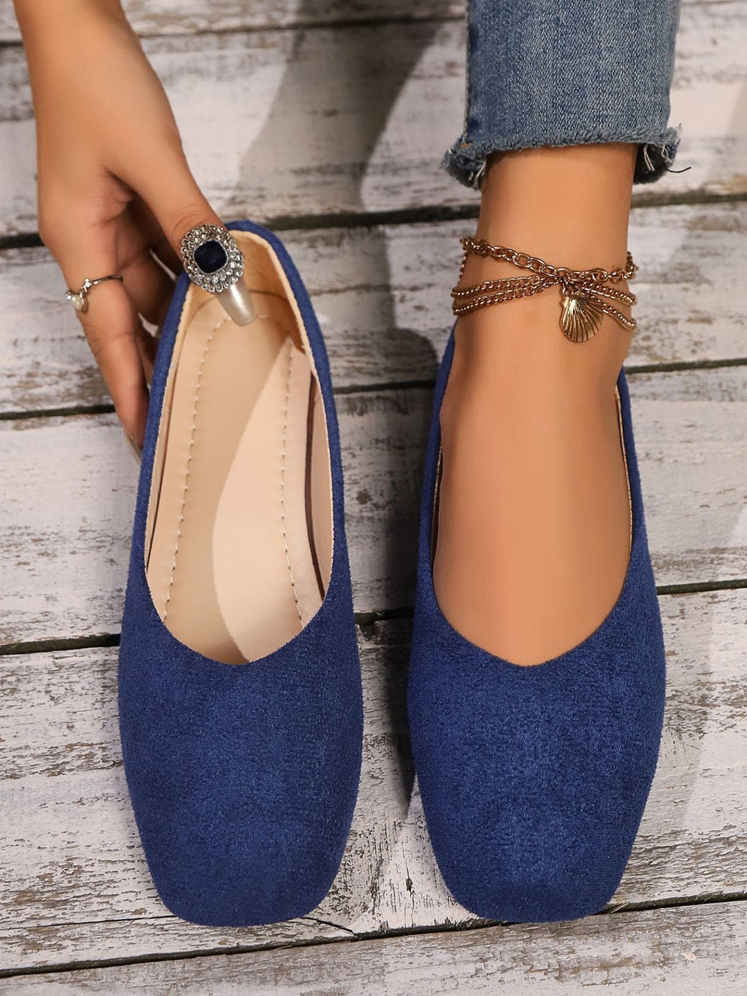 Stilvolle Damen Ballerinas, flache Schuhe mit hohem Komfort und anatomischer Sohle, ideal für Frühling.