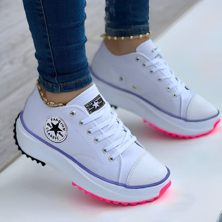 Bequeme Damen Canvas Turnschuhe für den Alltag, ideal für Komfort und Stil in Frühling und Sommer.