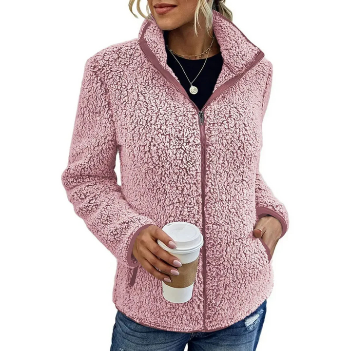 Praktische Damen Fleece-Weste "Petra" mit hohem Kragen. Bequem für Herbst, Winter & Übergangszeit. Damenbekleidung.