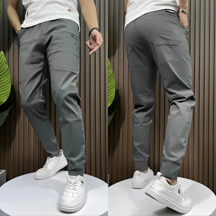 Outdoor ActiveFlex Cargo Hose für Herren, robust & flexibel, ideal für Wanderungen, mit praktischen Beintaschen.
