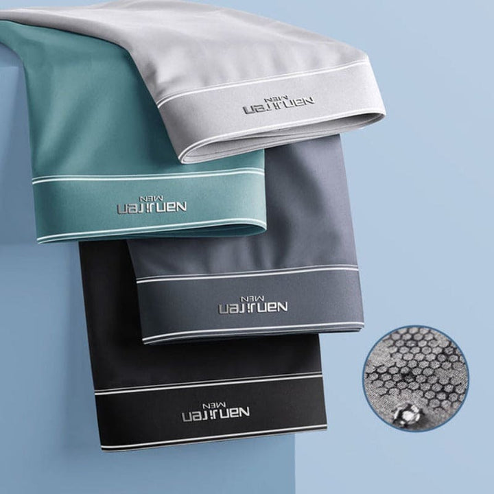 Komfortable Herren Unterwäsche: Bequeme Boxershorts im 4er-Pack für Männer, atmungsaktiv.