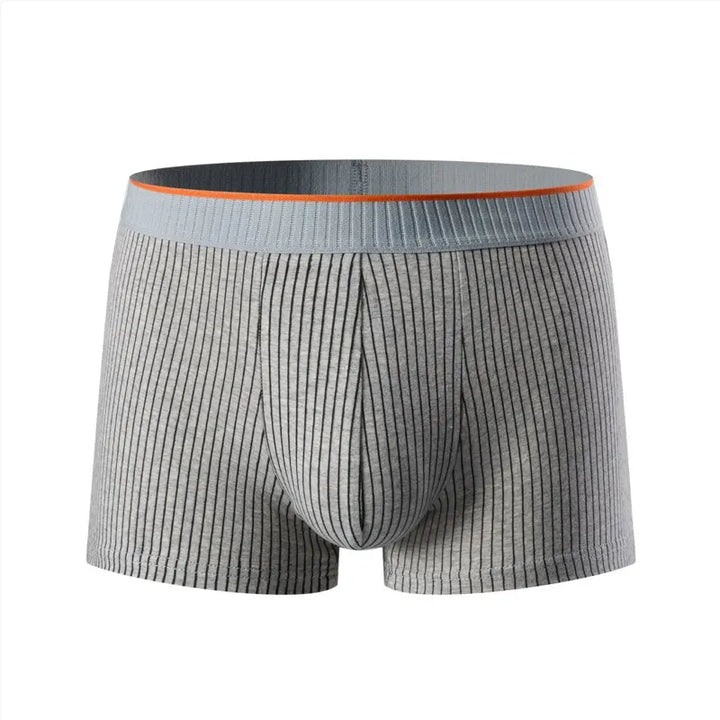 Herren Multipack Boxershorts, gestreift, elastisch und atmungsaktiv für täglichen Komfort, weiche Unterwäsche.