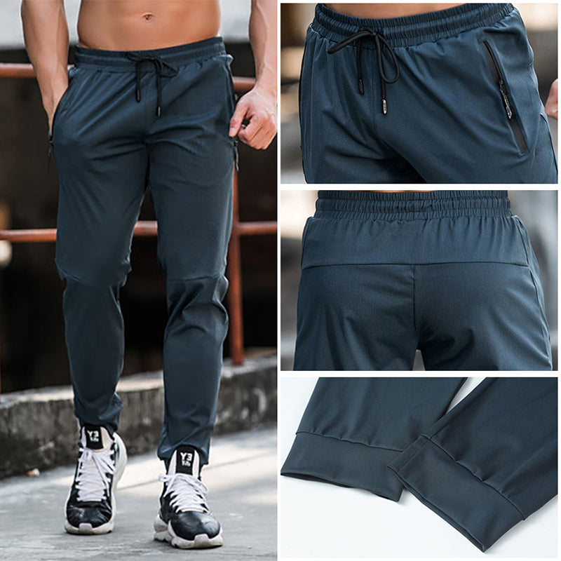 Premium Herren Sporthose, Jogginghose & Freizeithose in Slim Fit, bequem, atmungsaktiv, mit Kordelzug.