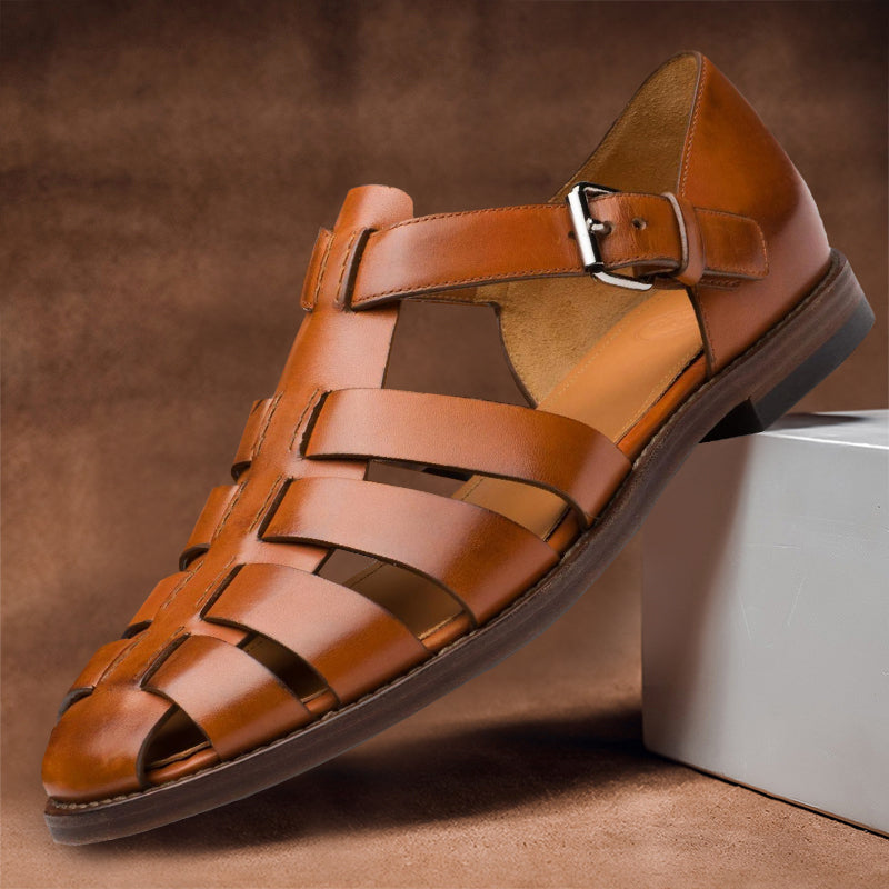 Lässige Herren Sommersandalen mit flexiblem Riemen & Fussbett für maximalen Tragekomfort den ganzen Tag.