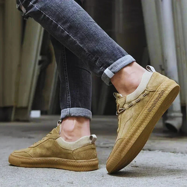 Sommerliche Maxon Herren Wildleder Freizeitschuhe. Atmungsaktive Sneaker für Frühling & Alltag.