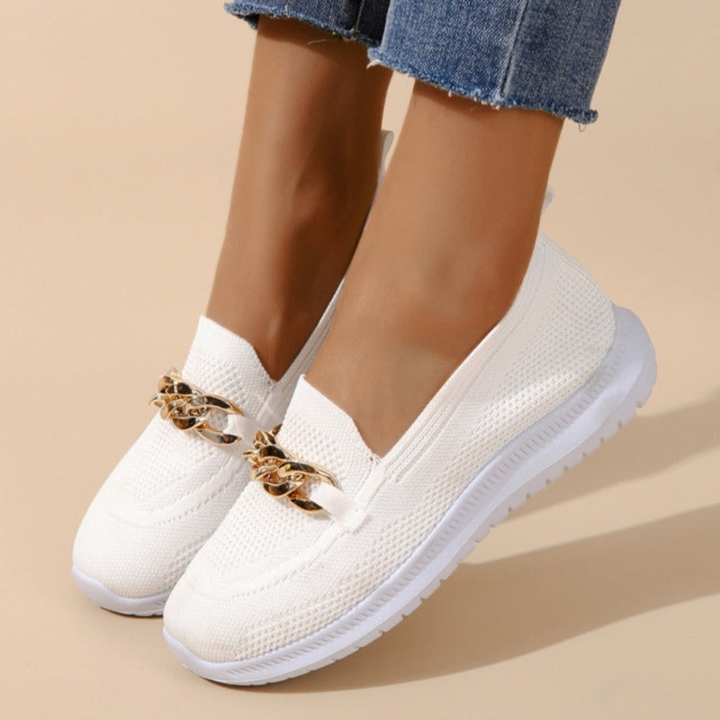 Orthopädische Damen Loafers mit rutschfester Sohle für optimale Stabilität und Sicherheit im Alltag.