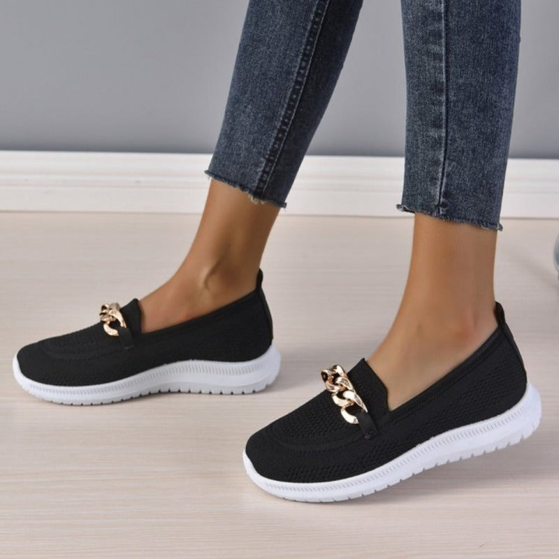 Damen Loafers, orthopädisch und unterstützend, bieten ganztägigen Komfort und fördern die Fußgesundheit.