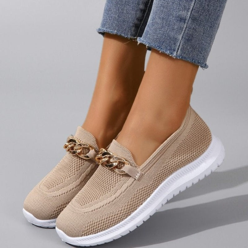 Robuste orthopädische Damen Loafers in klassischem Design, ideal für Komfort und lange Haltbarkeit.