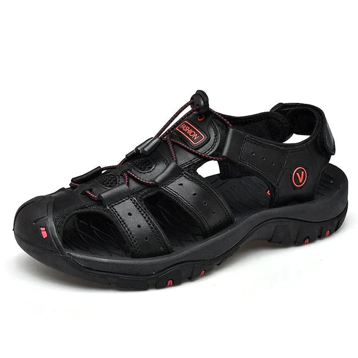 Robuste Herren Wandersandalen "Victor" mit ergonomischer Unterstützung und rutschfester Sohle. Perfekt für Outdoor.