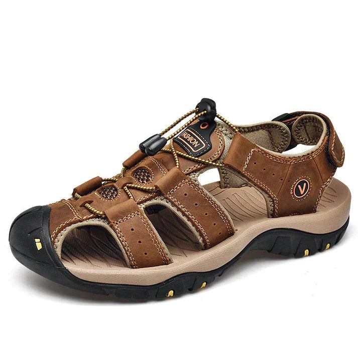 Komfortable orthopädische Herren Sandalen "Victor" lindern Fußschmerzen. Ideal als Alltagsschuhe für Männer.