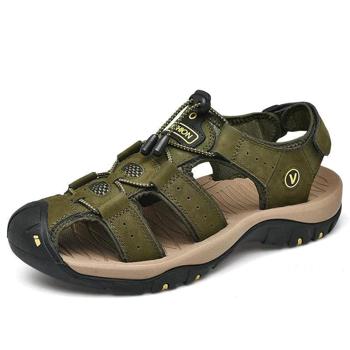 Orthopädische Herren Sandalen "Victor" fördern die Fußgesundheit. Ergonomische Unterstützung für schmerzfreies Gehen.
