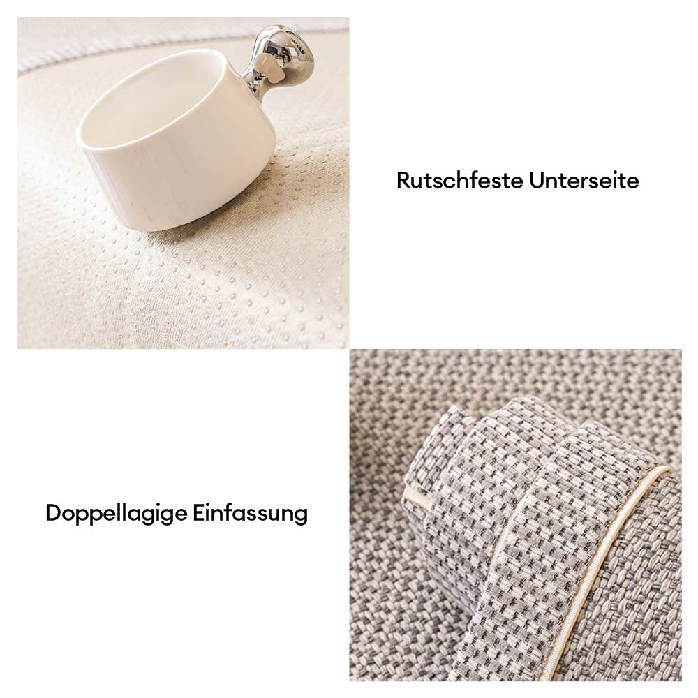 Weicher Baumwoll-Leinen Couchbezug, rutschfest und ideal für Familien mit Haustieren.