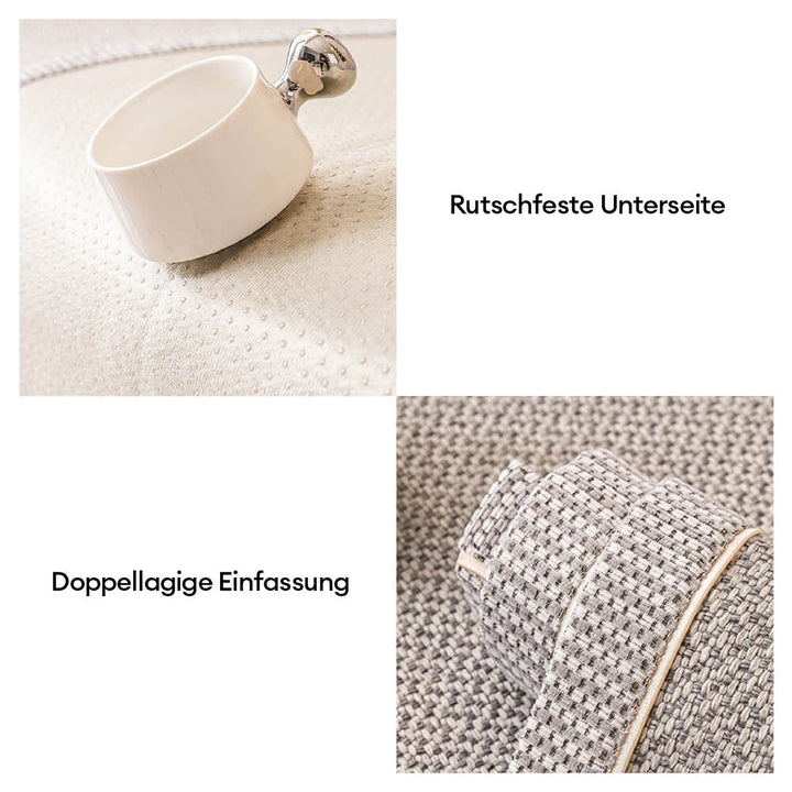 Weicher Baumwoll-Leinen Couchbezug, rutschfest und ideal für Familien mit Haustieren.