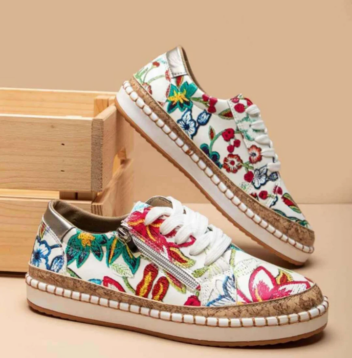 Leichter, atmungsaktiver Damen Sneaker Loafer, perfekt als Sommerschuh und Reiseschuh mit Dämpfung.