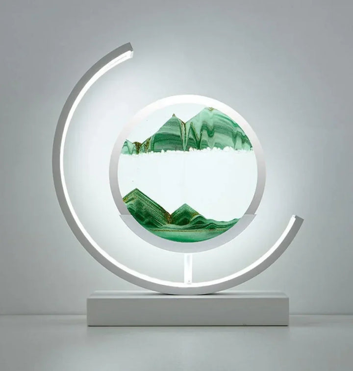 Entspannende Sandlandschaft Lampe, stimmungsvolle Beleuchtung & Deko; ideale Geschenkidee für Ruhe und Ambiente.