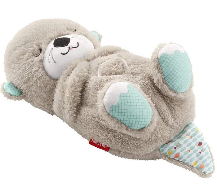 Weicher Plüschotter als Schlafhilfe für Babys und Kleinkinder, mit beruhigenden Geräuschen und Atembewegungen.