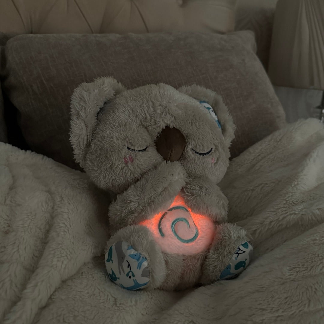 Weiches Koala-Atemspielzeug, beruhigt Babys und hilft beim Einschlafen, als Geschenk perfekt.
