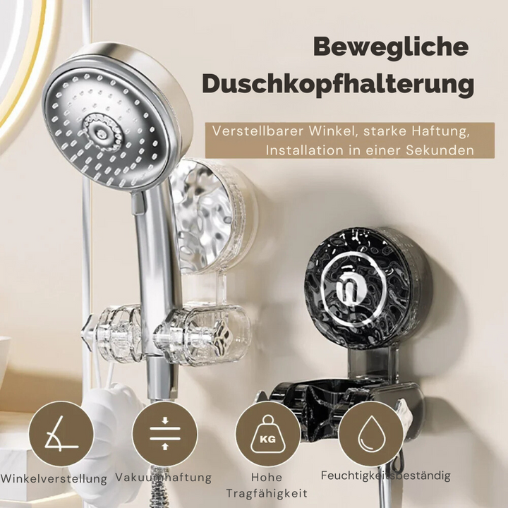 Verstellbare Duschhalterung zur einfachen Positionierung des Duschkopfes, bietet Komfort beim Duschen.