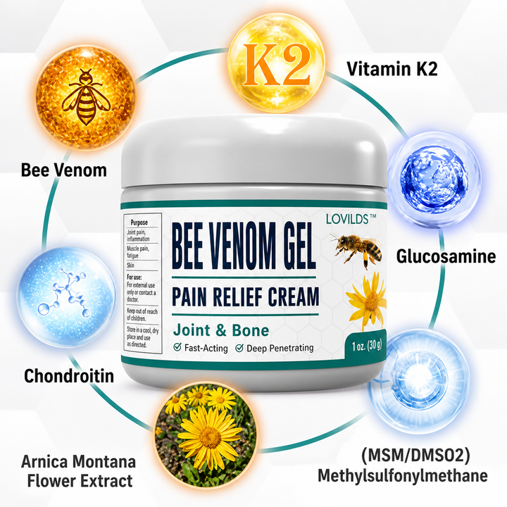 Wärmende Bienengift Creme für Gelenke und Muskeln. Ideal zur Massage bei Verspannungen und Beschwerden.