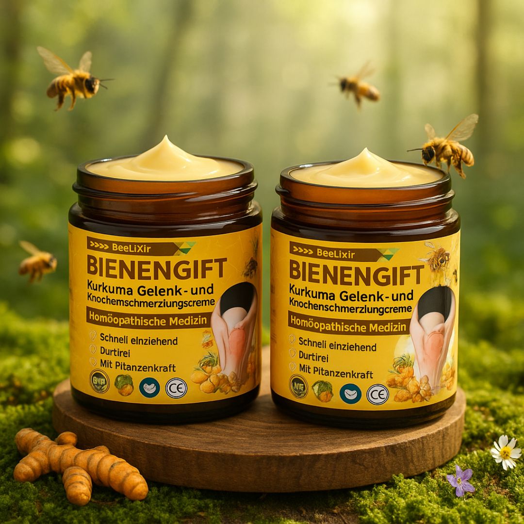 Intensive Bienengiftcreme mit Hyaluronsäure & Kollagen. Anti-Aging Hautpflege für straffe Haut.