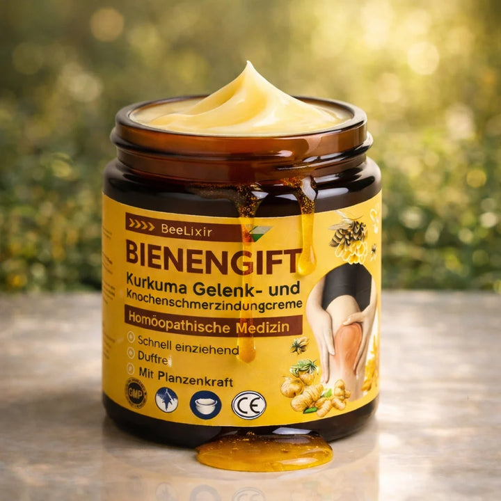 Reichhaltige Textur der Bienengift-Peptid Gesichtscreme, nährend & feuchtigkeitsspendend für glatte, strahlende Haut.