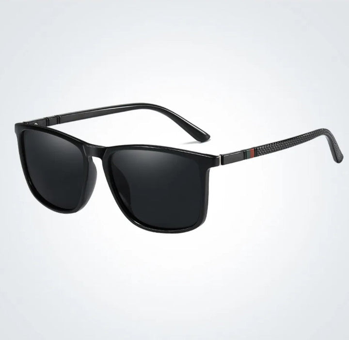 Elegante Unisex-Sonnenbrille, quadratisch und polarisiert, bietet optimalen UV-Schutz für Damen und Herren.