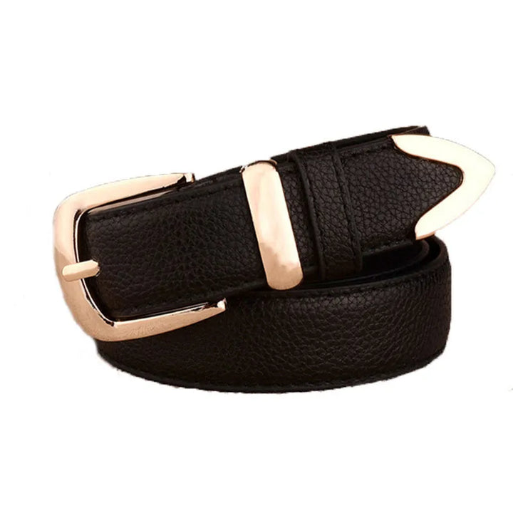 Eleganter Retro Gürtel mit markanter Dornschließe; vielseitiges Unisex Fashion Accessoire.