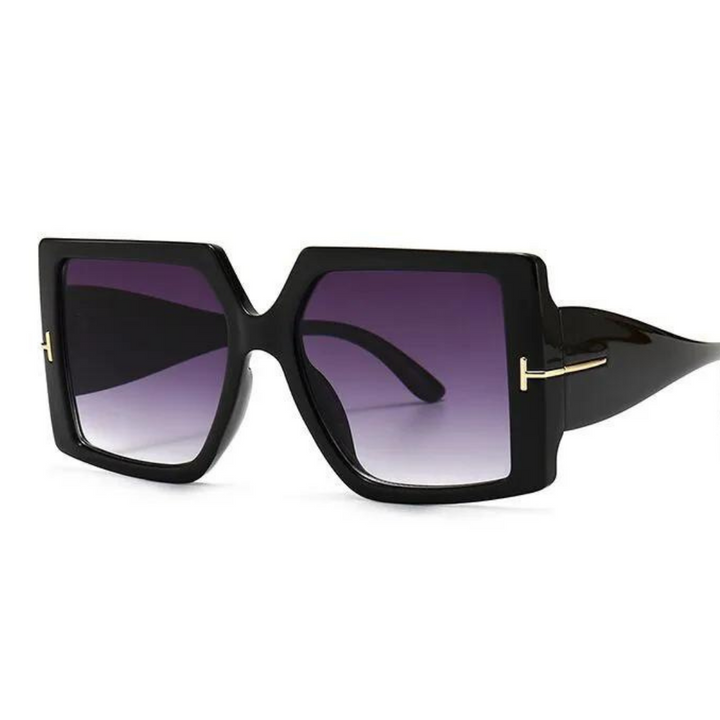 Unisex Oversize Quadrat-Sonnenbrille mit UV-Schutz, ideal für modernen Sommer-Fashion-Style.