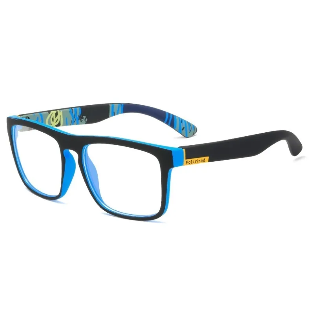 Stilvolle Unisex-Sonnenbrille, quadratisch, Retro-Design, polarisiert für UV400 Schutz. Ein Must-have im Sommer.
